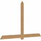 Ekena Millwork Eugene Smooth Timber Gable Bracket, Western Red Cedar, 96"W x 60"H x 1 1/2"D x 5 1/2"F, 15/12 Pitch GBW096X60X0206EUG00SWR - alternate 4